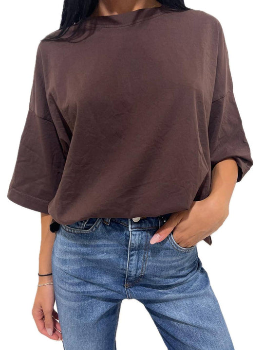 T-shirt Girocollo - Moro