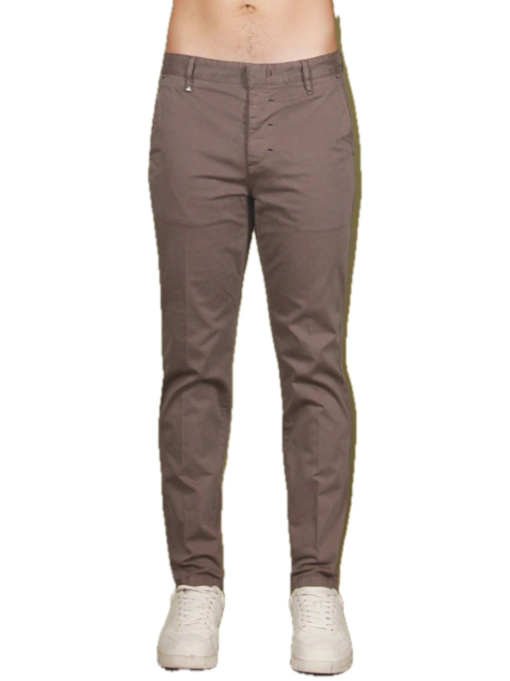 Satin Chinos - Taupe — 1