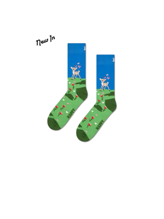 Deer Socks - Green