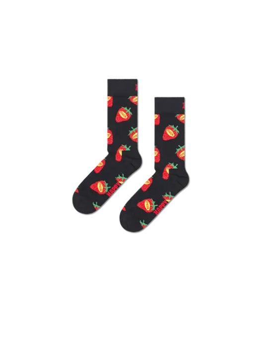 Strawberry Fresh Socks - Black