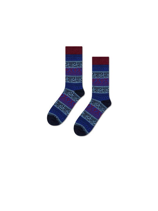 Bike Jaquard Socks - Black