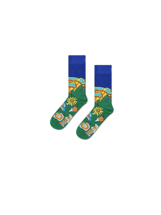 The Beatles Here Comes The Sun Socks - Green