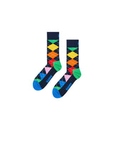 Argyle Socks - Navy