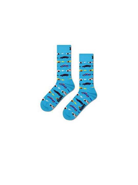 Car Stripe Socks - Blue