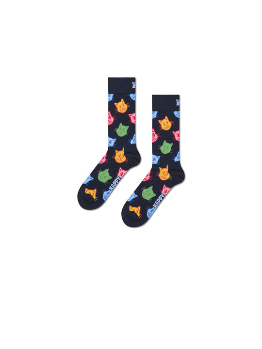 Cat Socks - Navy