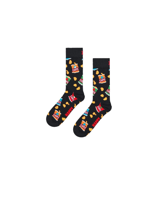 Chips Bag Socks - Black