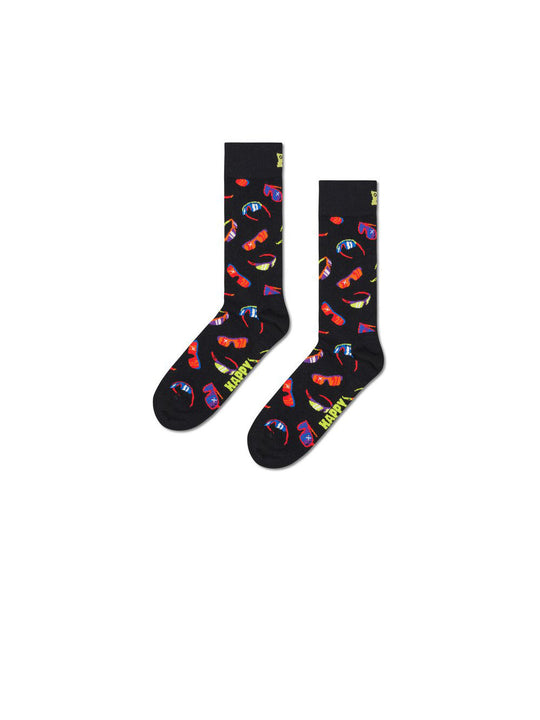 Glasses Socks - Black