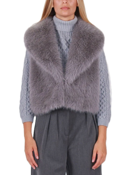 Gilet Ecopelliccia - Grigio