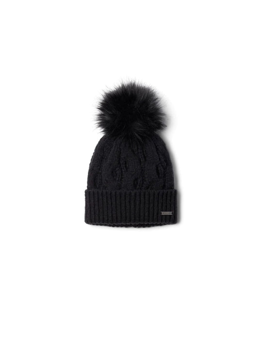 Berretto in maglia a trecce con pompon Boundless Days™ unisex - Black