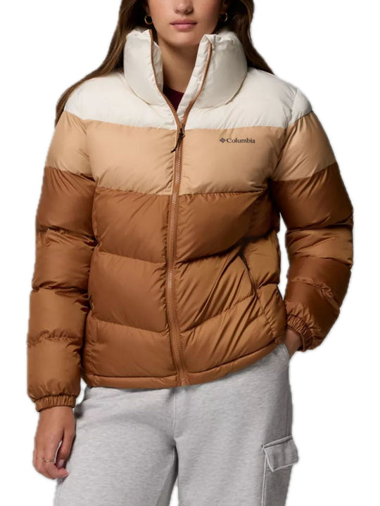 Giacca imbottita colorblock Puffect™ II da donna - Camel Brown/Canoe/Chalk