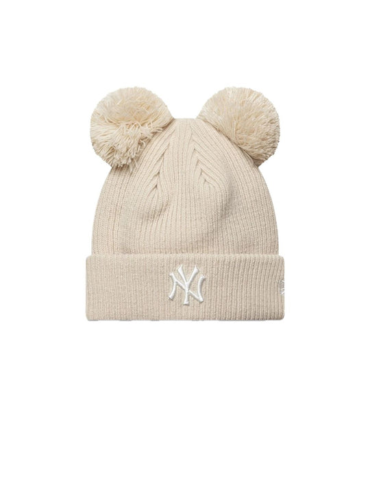 Wmns Double Pom Bea - Light Beige