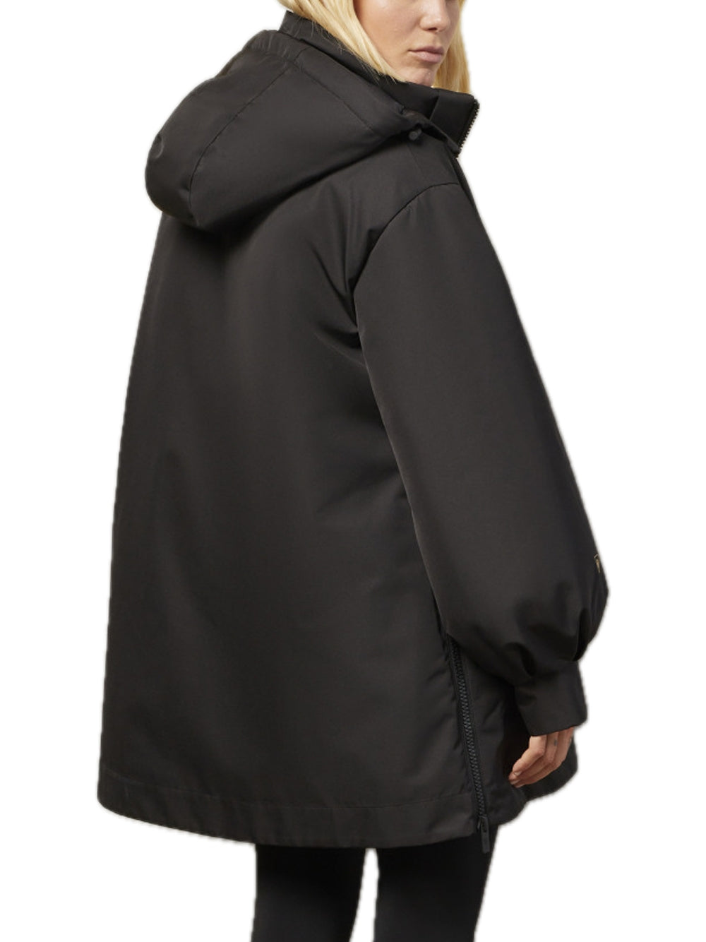 Mch Fcf Wmn Essy Padded Long Rainjkt - Black — 2
