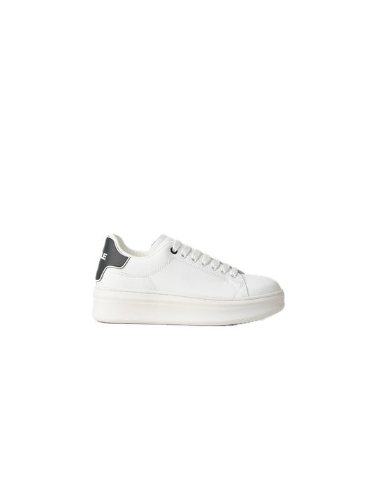 Sneakers Addict Con Rubber Patch - Bianco/Nero