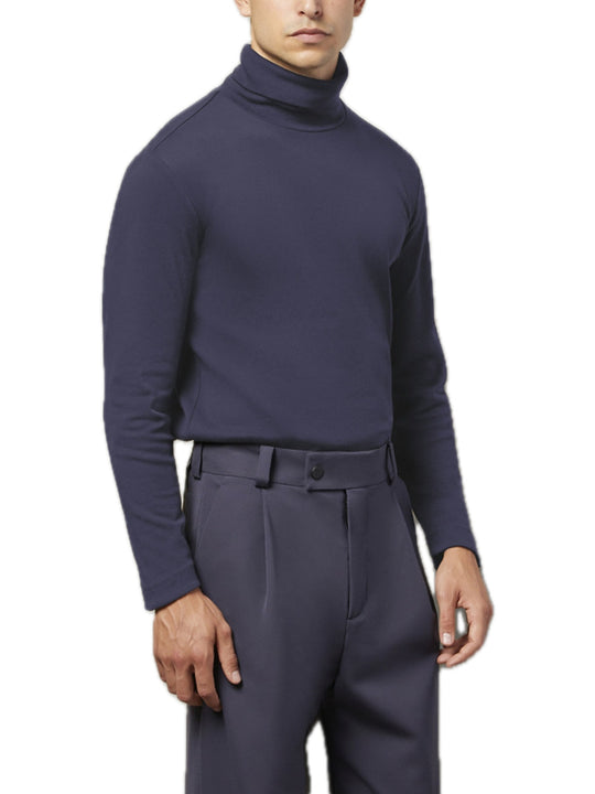 Mch Fcf Scottie High Neck Shirt - Navy