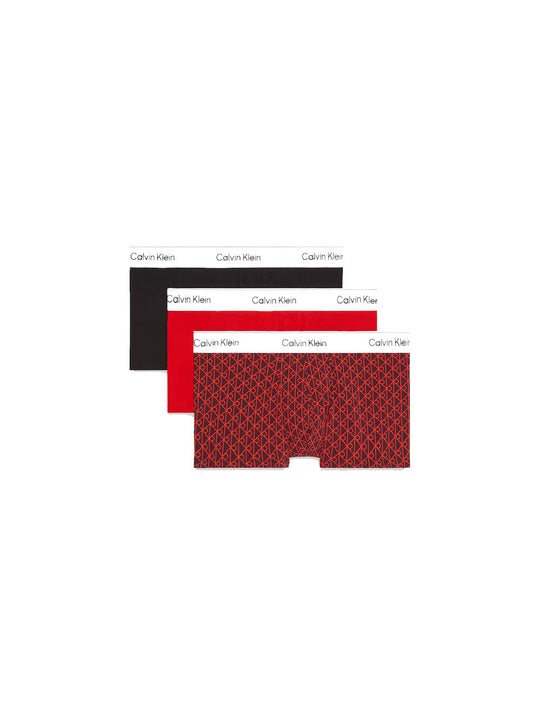 Low Rise Trunk 3Pk - Black Seamless Emblem Dark Berry