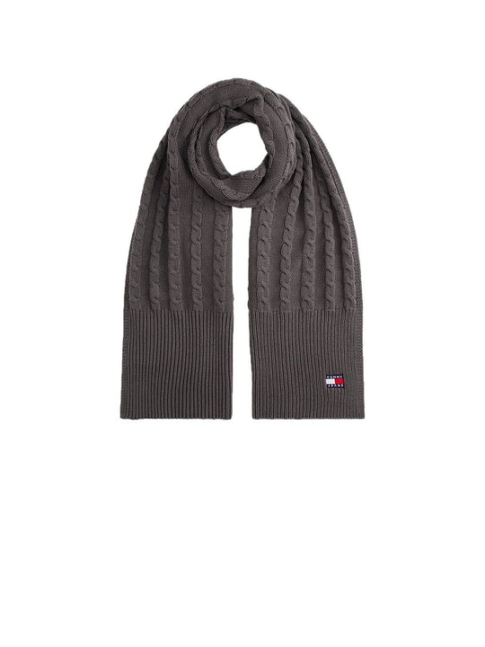 Tjm Heritage Cable Scarf - Grey