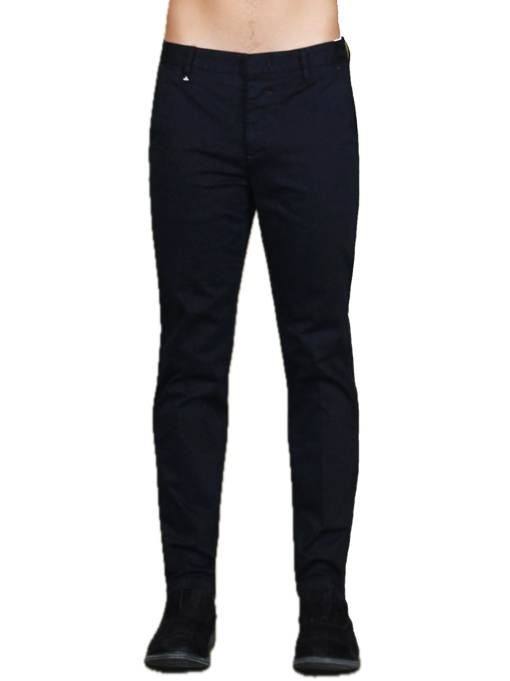 Satin Chinos - Blue — 1