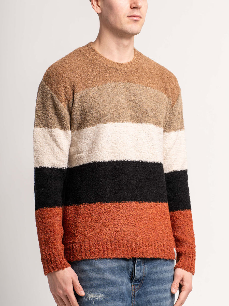 Face Bouclè Crewneck - Brick — 2