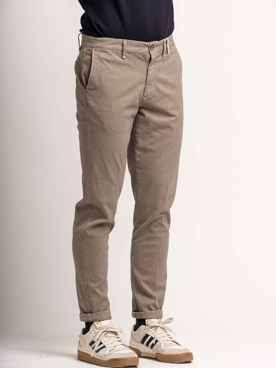 Basic Micro-Pattern Chinos - Colonial — 2