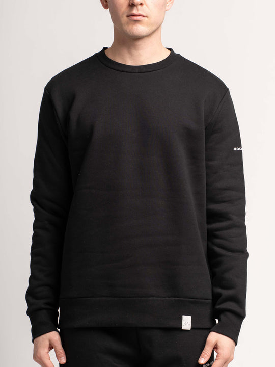 Felpa Girocollo Basica - Nero