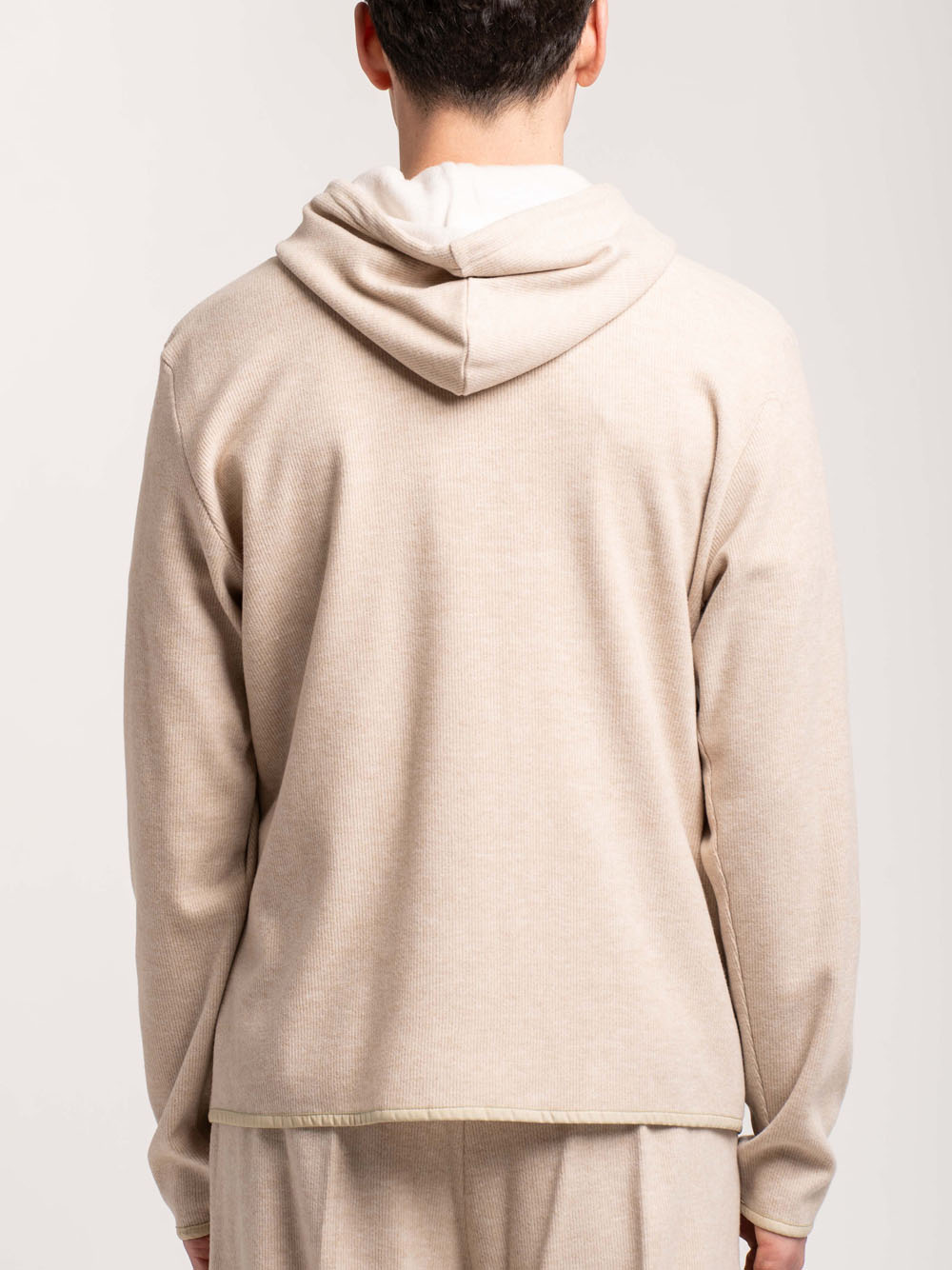 Hoodie + Zip - Beige — 3
