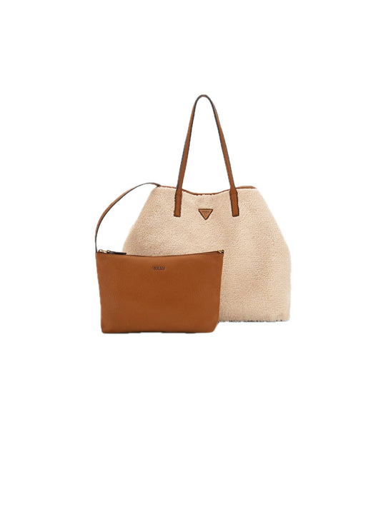 Victoria Large 2 In 1 Tote - Natural/Cognac