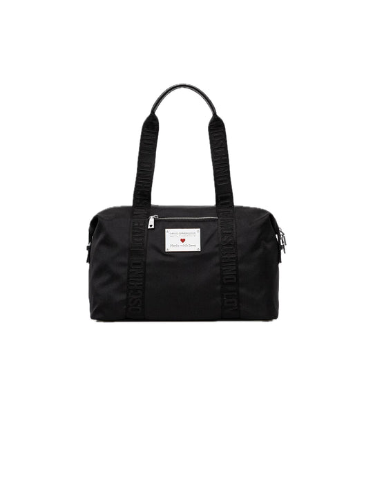 Borsa Nylon + Pu GRS - Nero
