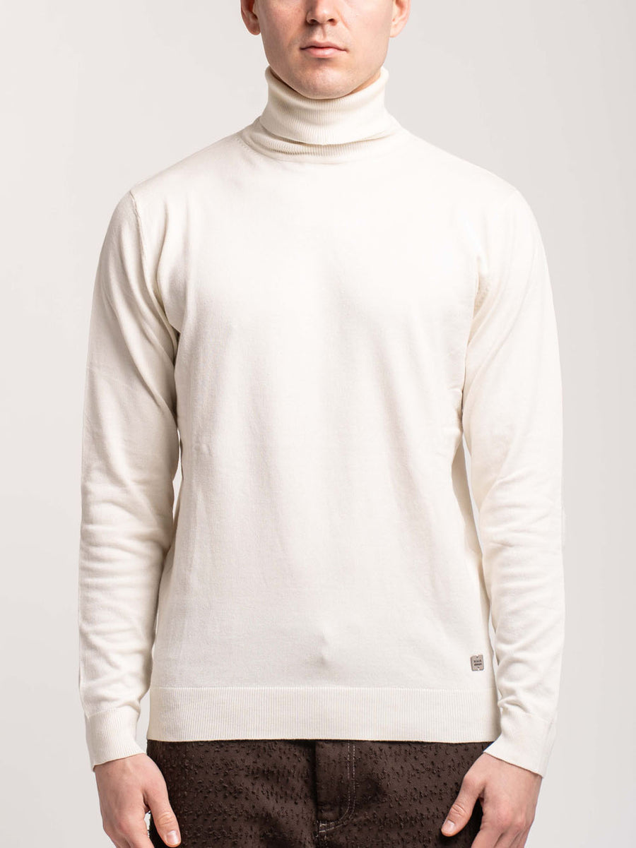 Viscose Turtleneck - Ecru