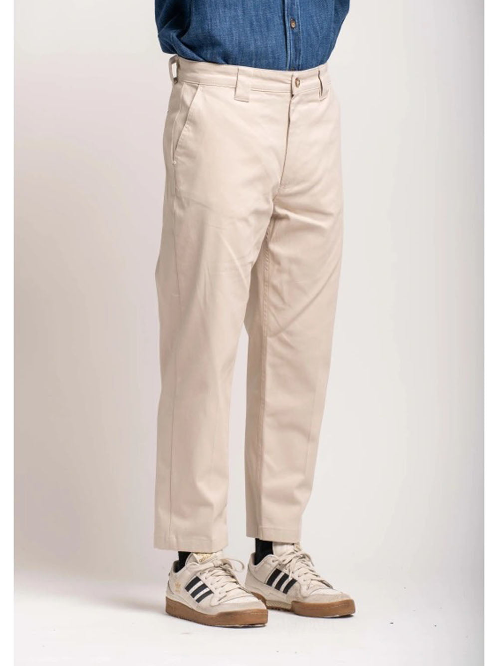 Palazzo Trousers - Beige — 2