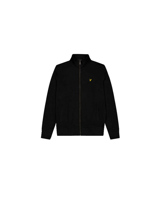 Brushback Full Zip Sweat - Jet Black