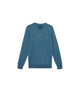 Maglione a scollo a V in cotone merino - Blu profondo
