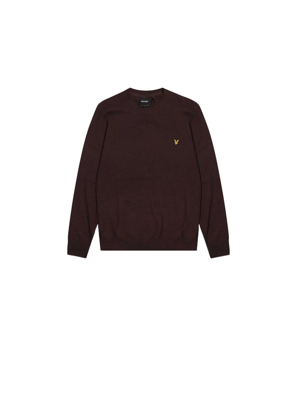 Cotton Merino Crew Neck Jumper - Espresso — 1