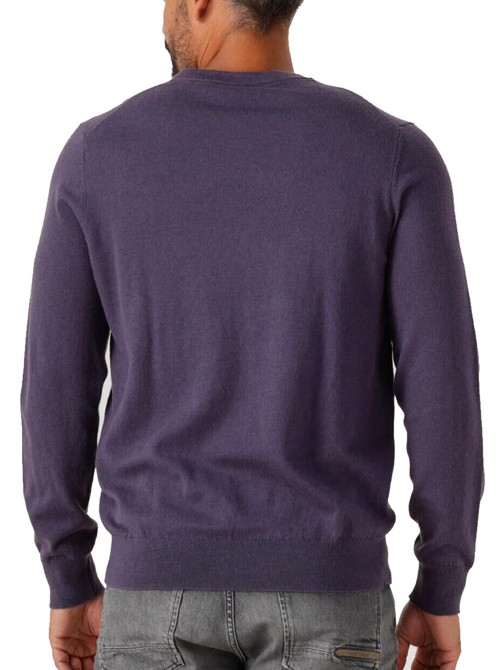 Maglione a girocollo in cotone merino - Graystone — 2