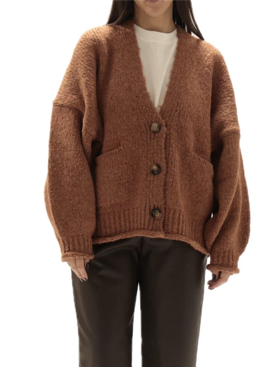 Knitwear Cardigan - Mattone