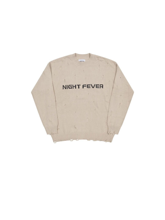 Night Fever Sweater - White