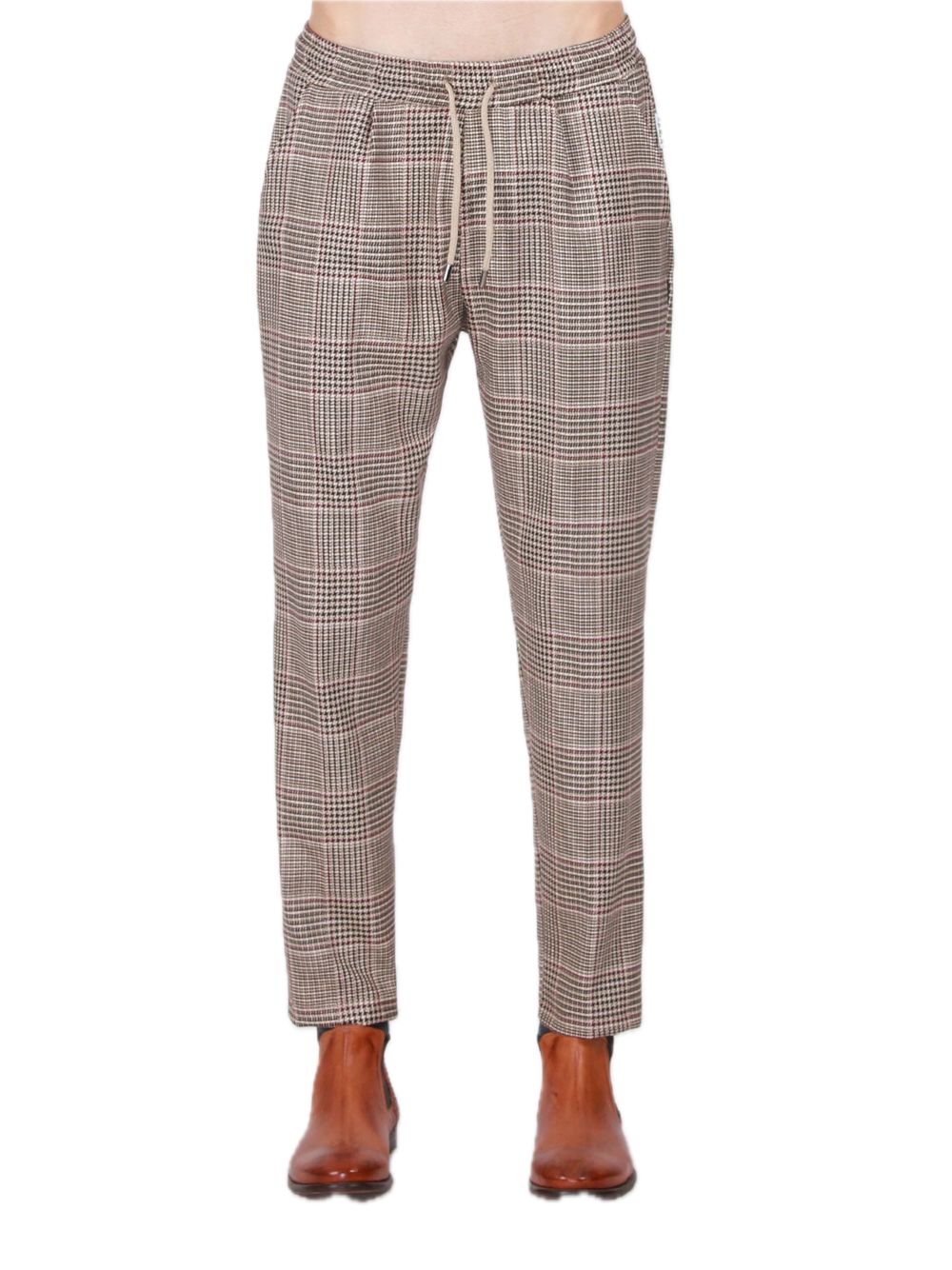 Prince of Wales Trousers - Single Color — 1