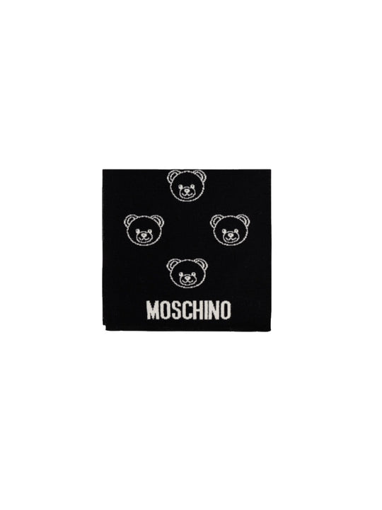 Sciarpa 50%Lana 50%Acrilico Moschino - Nero