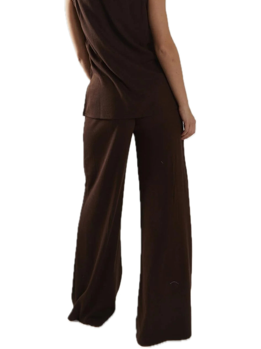 Ladies Trousers - Brown Rib — 2