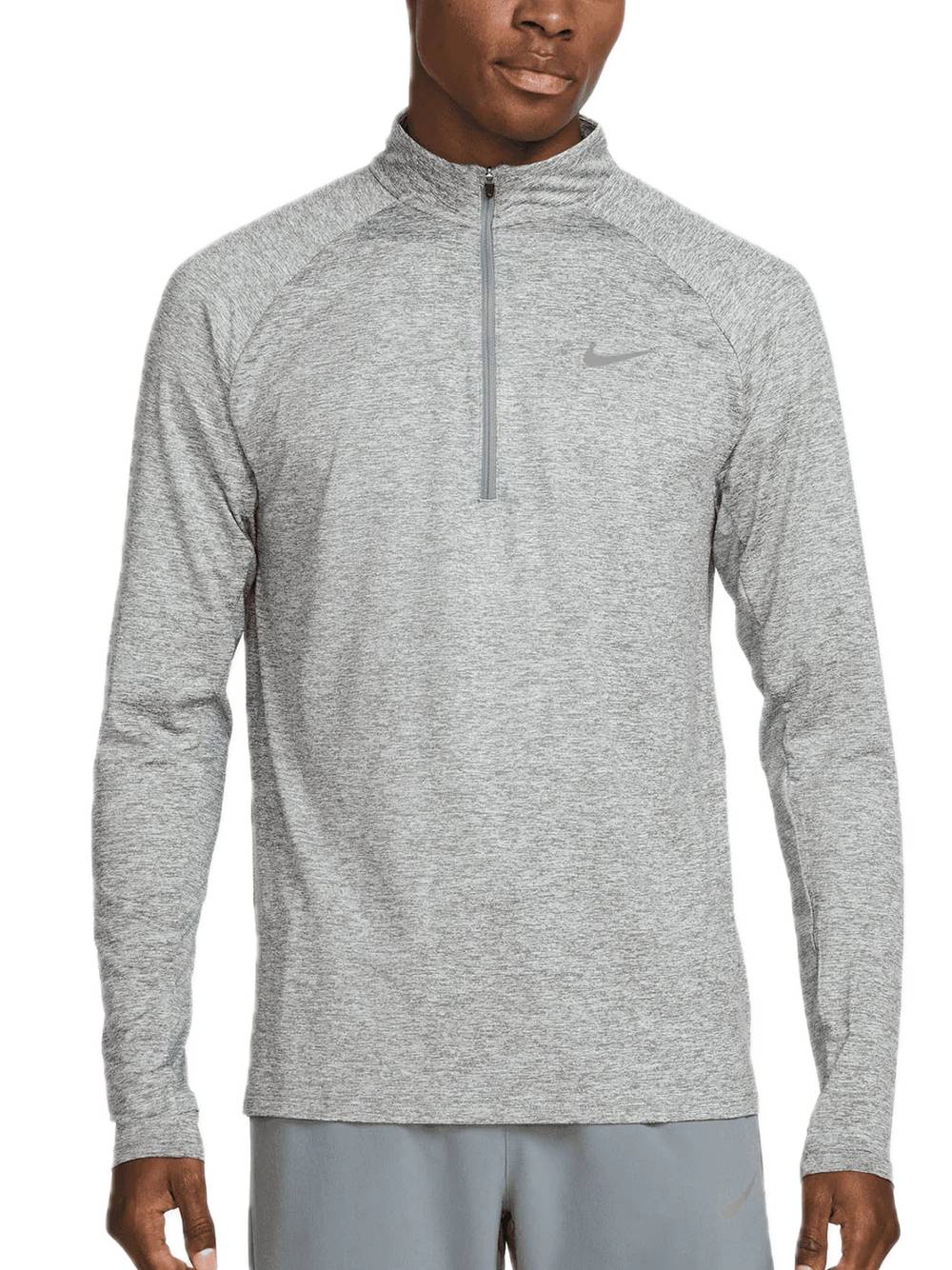 Stride men's dri-fit 1/4 zip - smoke grey — 1