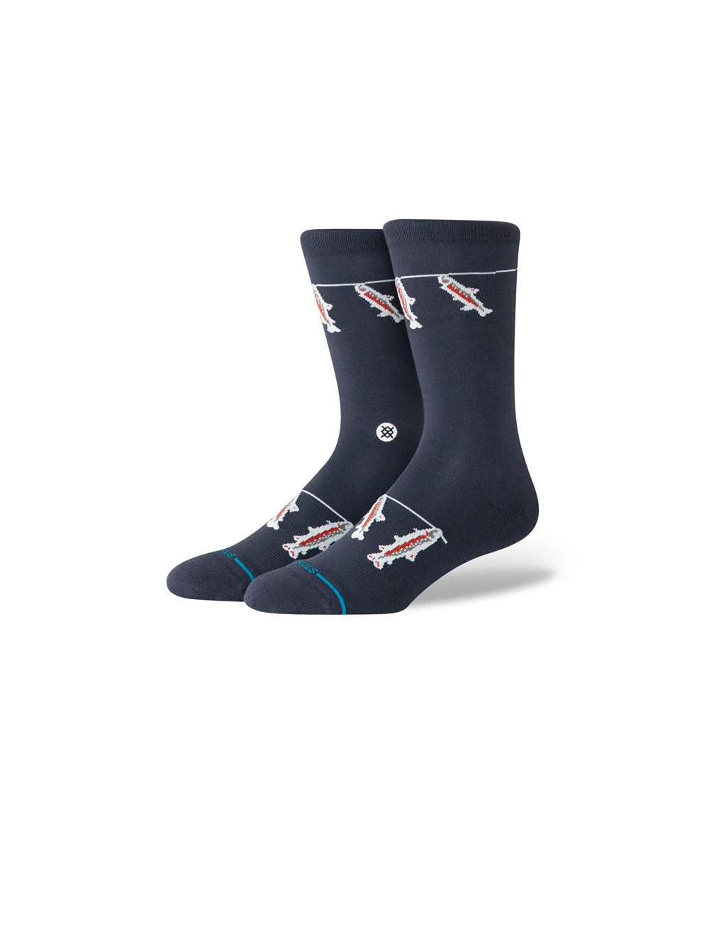 Gone Fishing Crew - Navy — 1
