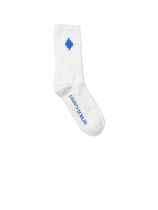 Socks - White/Blu