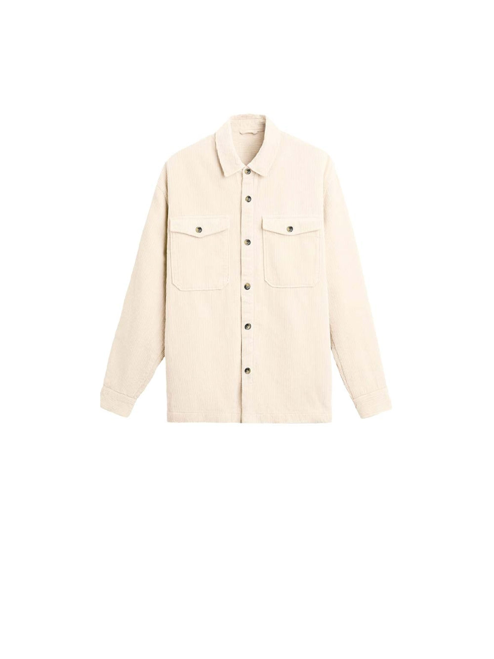 Essential Velvet Overshirt - Cream — 1
