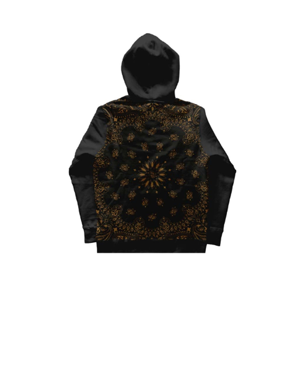 French Terry Bandana Hoodie Jacket MHFT - Black — 1