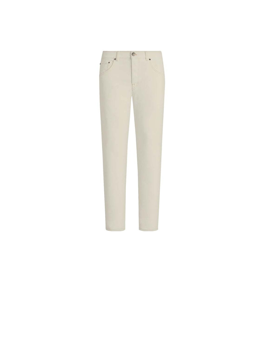 5 Pockets Denim - White