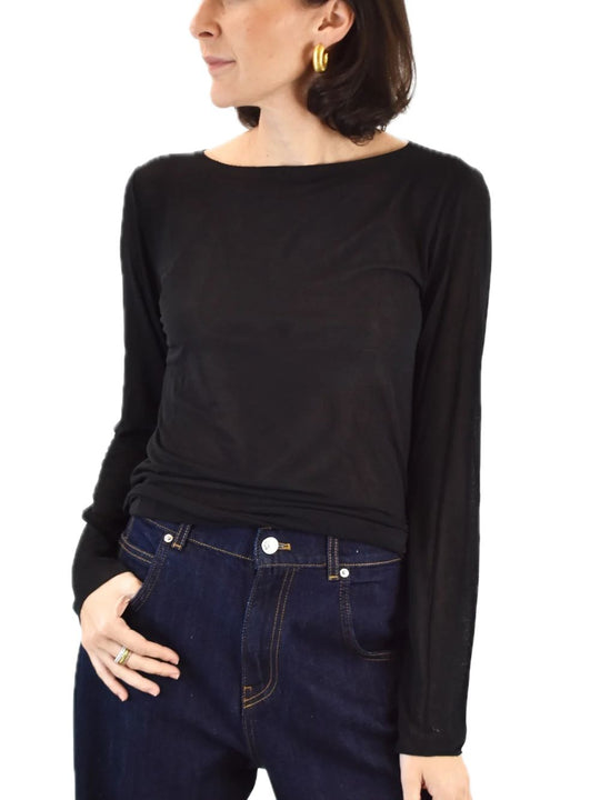 Maglia Misto Cashemere - Nero