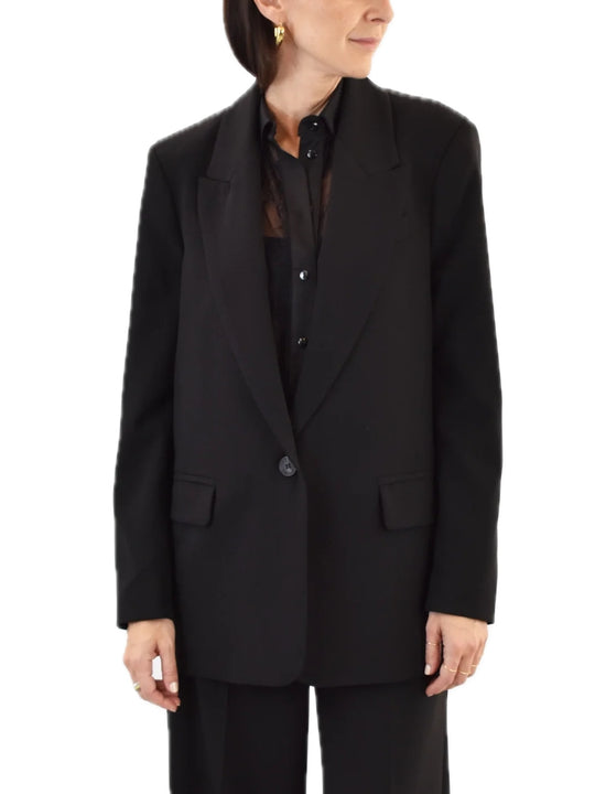 Giacca Over Maschile - Nero