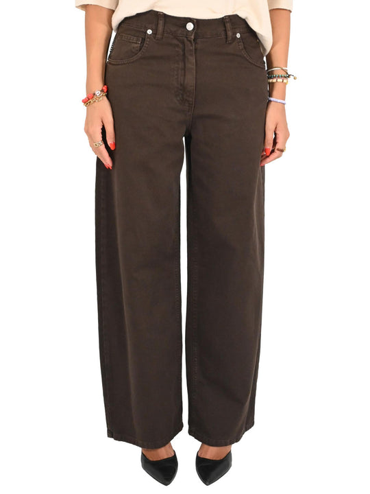 Pantalone Bella 100%Co - Moro