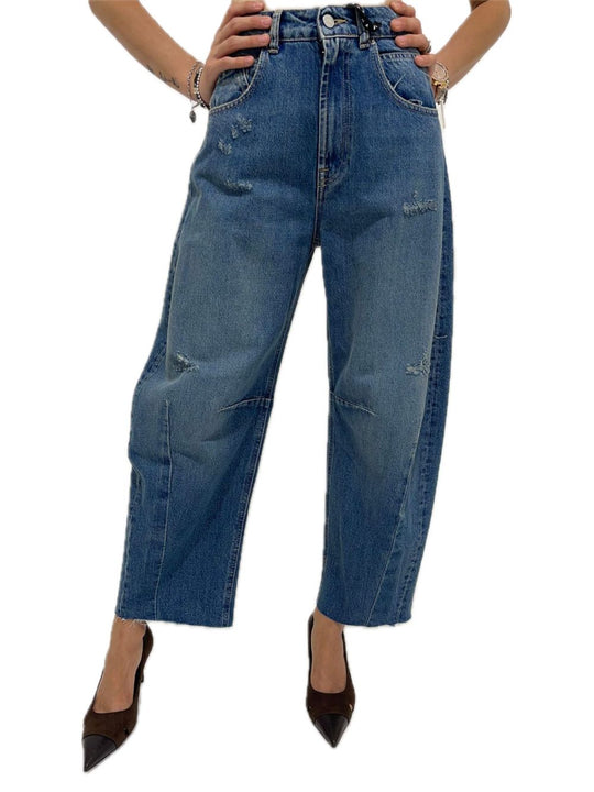 Pantalone Barbara Rotture Dirty - Denim