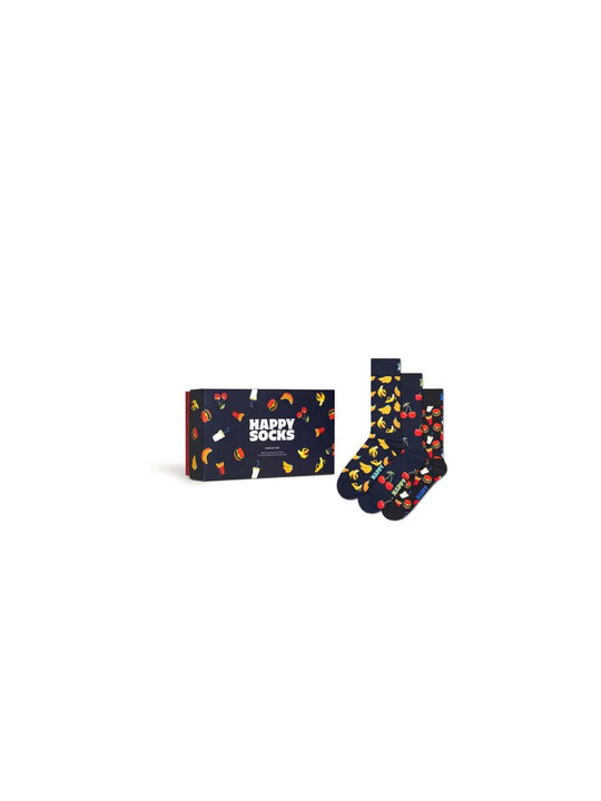 3 Pack Food Socks Gift Set - Navy