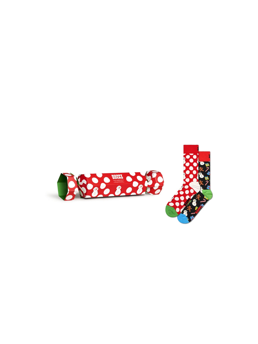 2 Pack Big Dot Snowman Socks Gift
